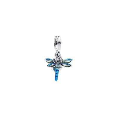 Charm Pandora Pendant Double Libellule en argent