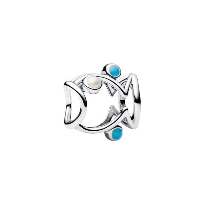 Charm Pandora Poisson Ajouré en argent