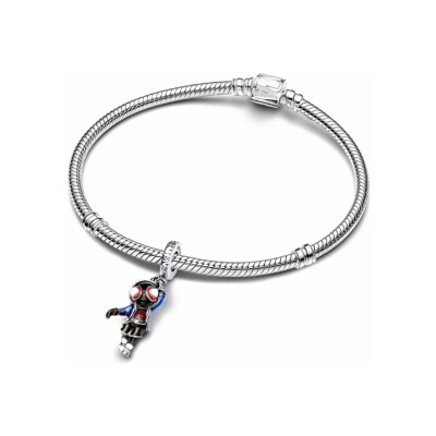 Charm Pandora Marvel Spider-man Miles Morales en argent