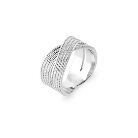 Bague en argent rhodié