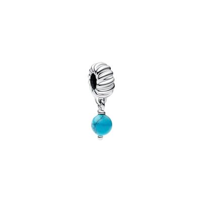 Charm Pandora Pendant Couleur Turquoise en argent