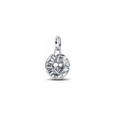 Charm Pandora Médaillon Cœur en argent