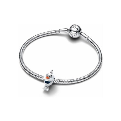 Charm Pandora X Disney La Reine Des Neiges Olaf en argent