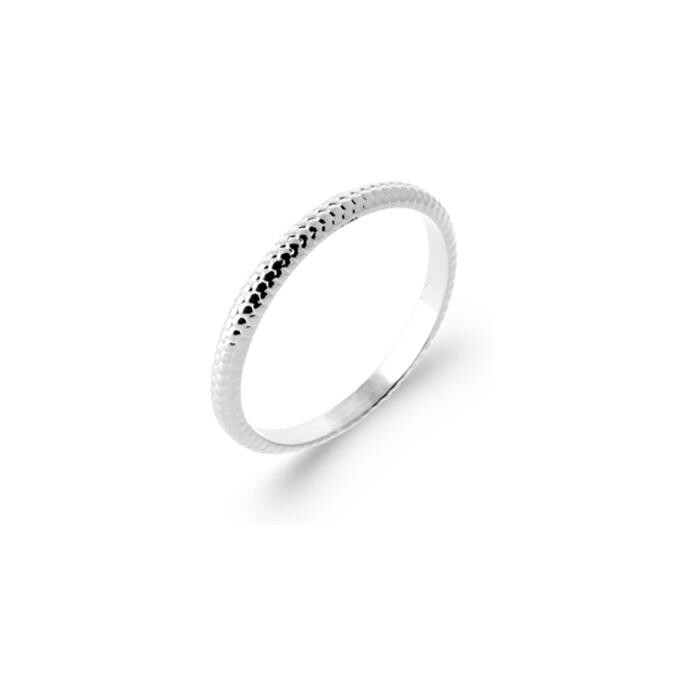 Bague en argent rhodié