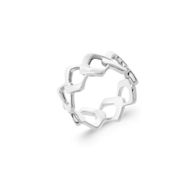 Bague en argent rhodié