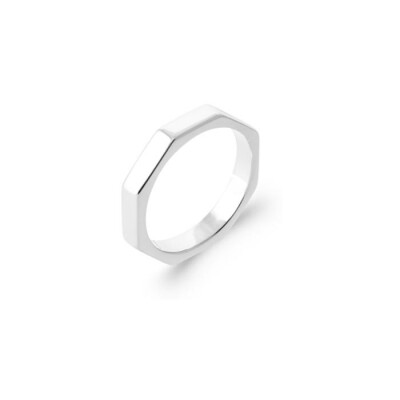 Bague en argent rhodié