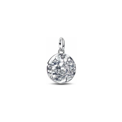 Charm Pandora Médaillon Fleur De Cerisier en argent