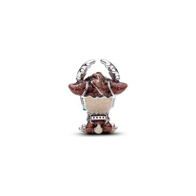 Charm Disney x Pandora La Reine des Neiges Sven en argent et émail