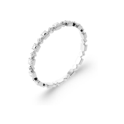 Bague en argent rhodié