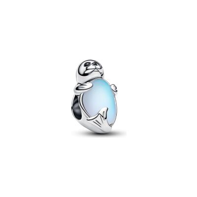 Charm Pandora Phoque en argent et verre