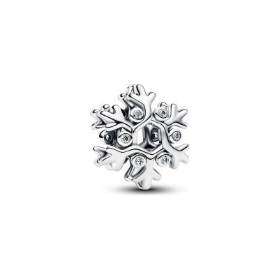 Charm Pandora Flocon de Neige en argent et oxydes de zirconium