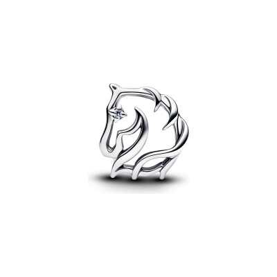 Charm Pandora Moments Cheval en argent et oxyde de zirconium
