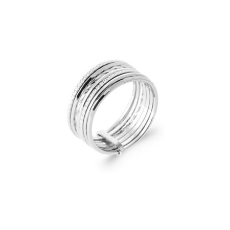 Bague en argent rhodié