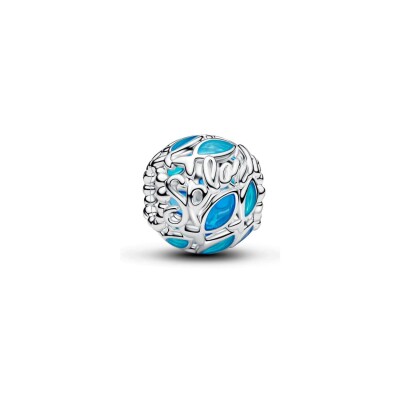 Charm Pandora Moments Poissons dans l’Eau ajourés en argent et émail