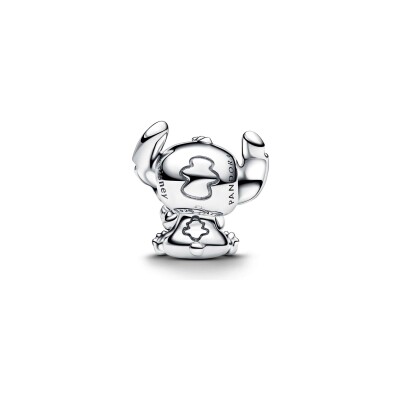 Charm Disney x Pandora Stitch Cœur Bleu en argent, émail et cristal