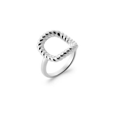 Bague en argent rhodié