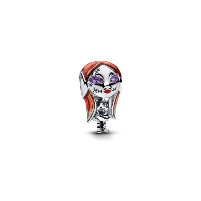 Charm Disney x Pandora L’Étrange Noël de Monsieur Jack Sally en argent, émail et cristal