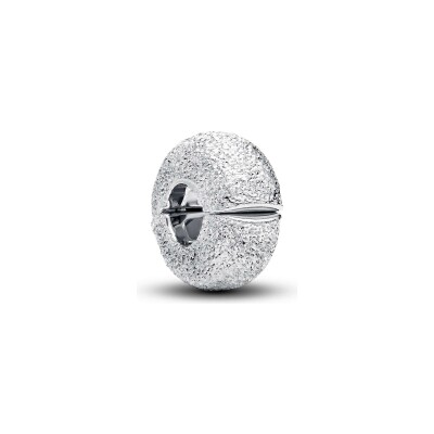 Charm Pandora Moments Mini Clip Texturé en argent