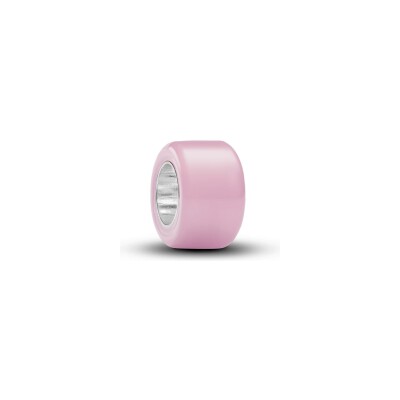 Charm Pandora Moments Mini Murano Rose en argent et verre