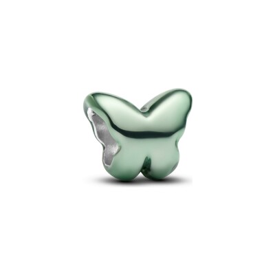 Charm Pandora Moments Mini Papillon Vert en argent et émail