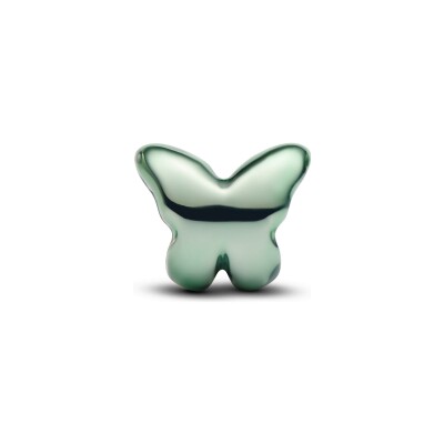 Charm Pandora Moments Mini Papillon Vert en argent et émail