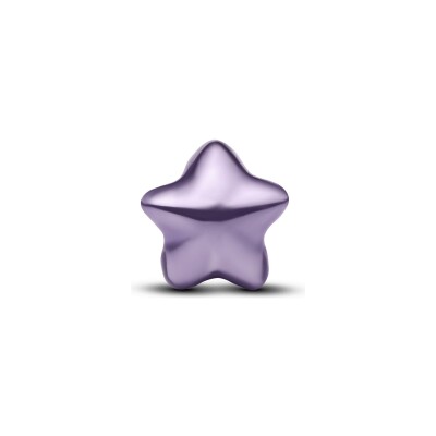 Charm Pandora Moments Mini Étoile Violette en argent et émail