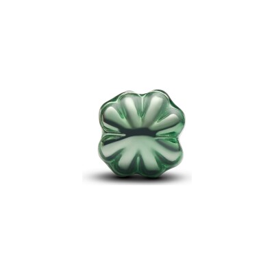 Charm Pandora Moments Mini Trèfle Vert en argent et émail