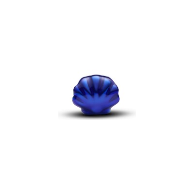 Charm Pandora Moments Mini Coquillage Bleu en argent