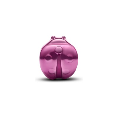 Charm Pandora Moments Mini Coccinelle Rose en argent et émail