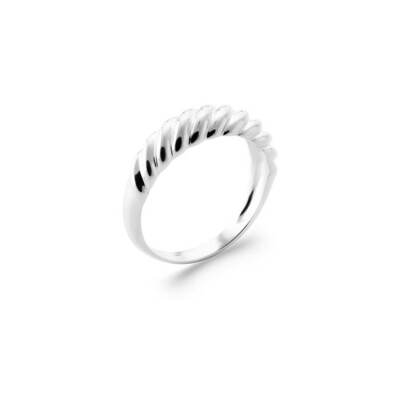 Bague en argent rhodié