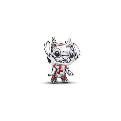 Charm Disney X Pandora Stitch Renne en argent et émail