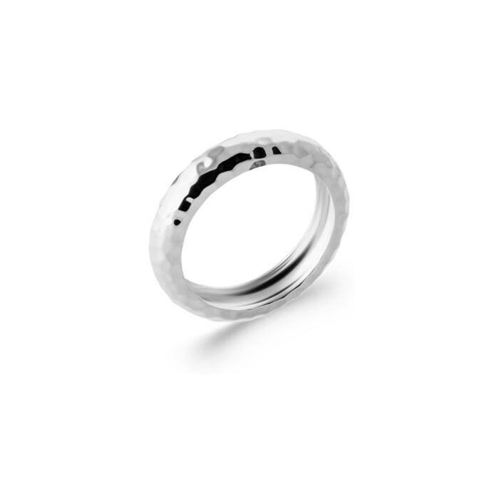 Bague en argent rhodié