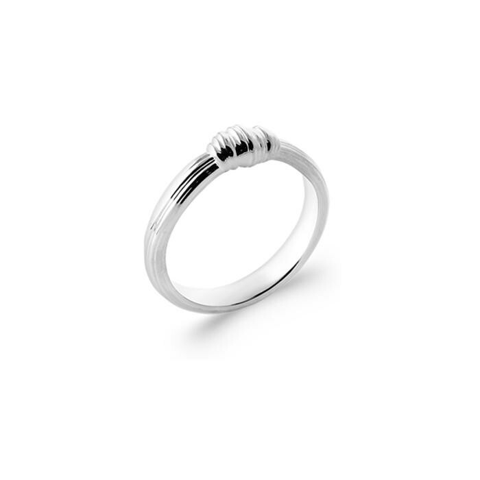 Bague en argent rhodié