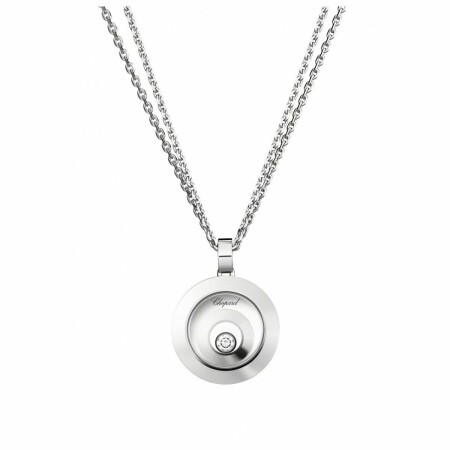 Pendentif Chopard Happy Diamonds Spirit en or blanc et diamant