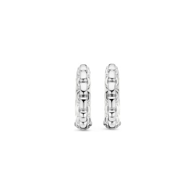 Boucles d'oreilles Ti Sento en argent plaqué platine