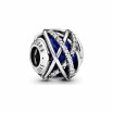 Charm Pandora Colours galaxie bleue en argent et cristal, oxyde de zirconium