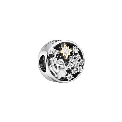 Charm Pandora Merry Christmas Ajouré en argent et or jaune 585/1000ème