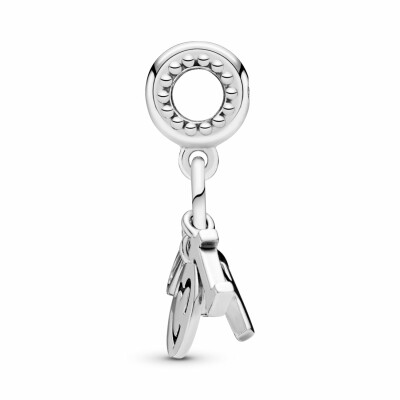 Charm Pandora People pendant lettres i love you (je t'aime) en argent et oxyde de zirconium