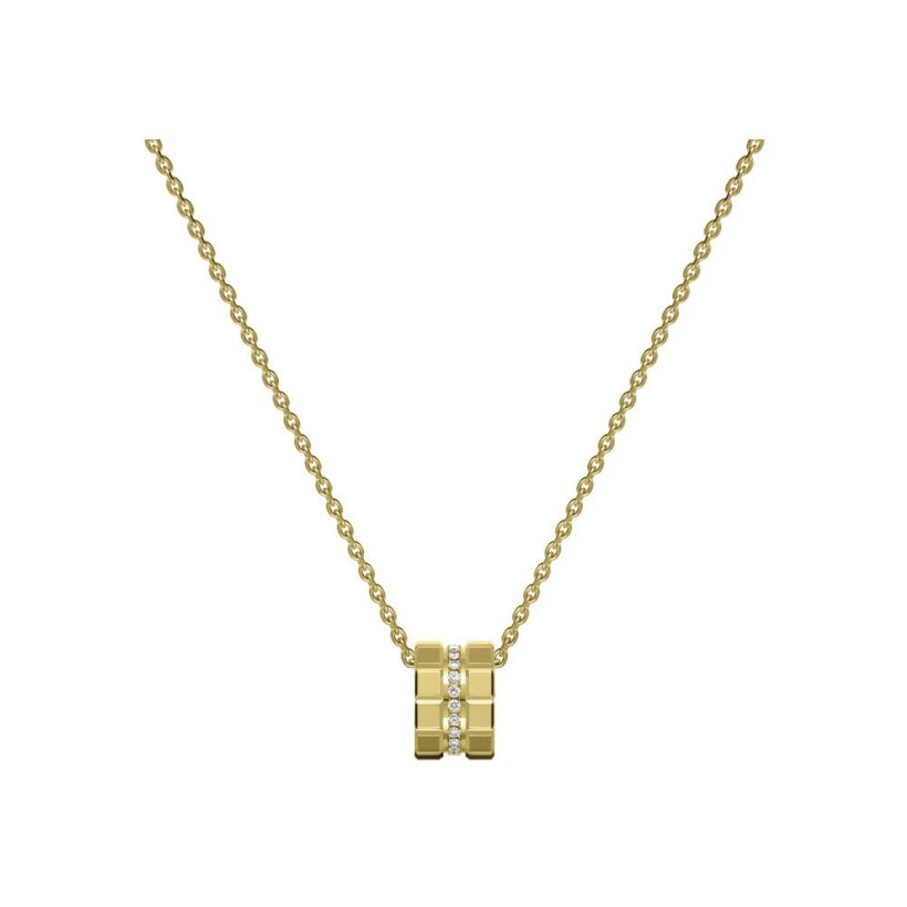 Chopard Ice Cube, yellow gold, diamonds pendant