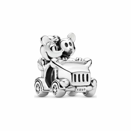 Charm Disney x Pandora Disney Voiture De Minnie Et Mickey en argent