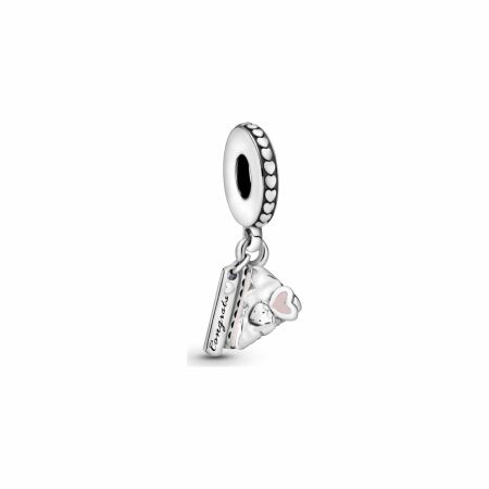 Charm Pandora People pendant gâteau de fête en argent et résine