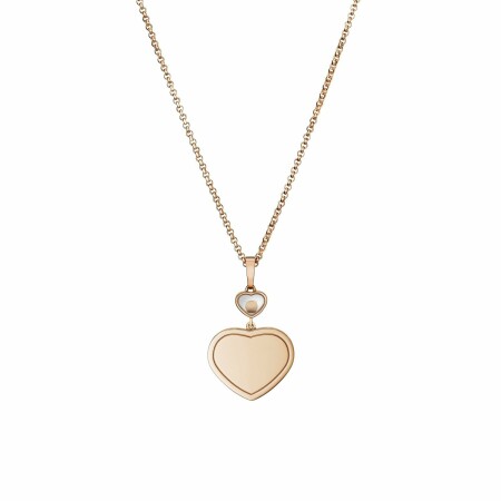 Chopard Happy Hearts necklace, rose gold and diamonds