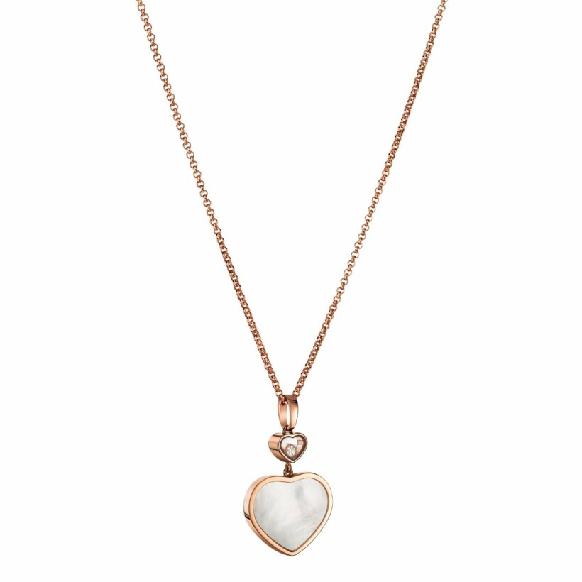 Chopard Happy Hearts, rose gold, mother of pearl