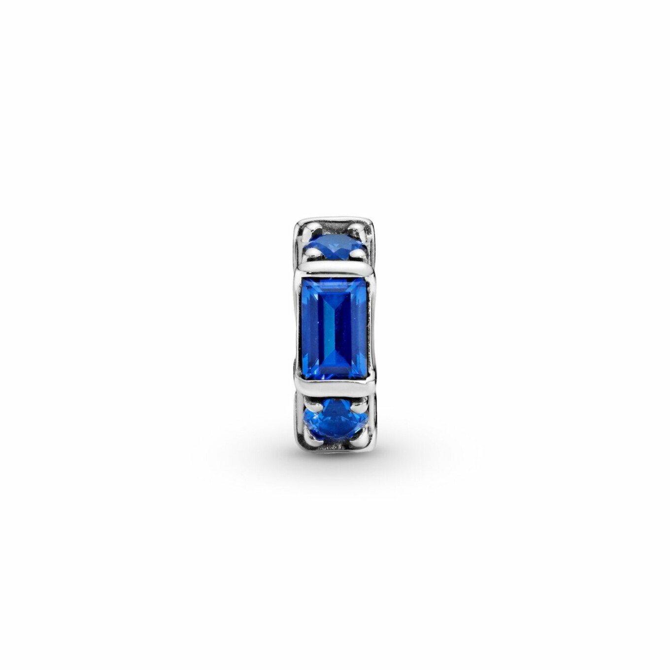 Charm Pandora Colours espaceur glaçon bleu en argent et cristal