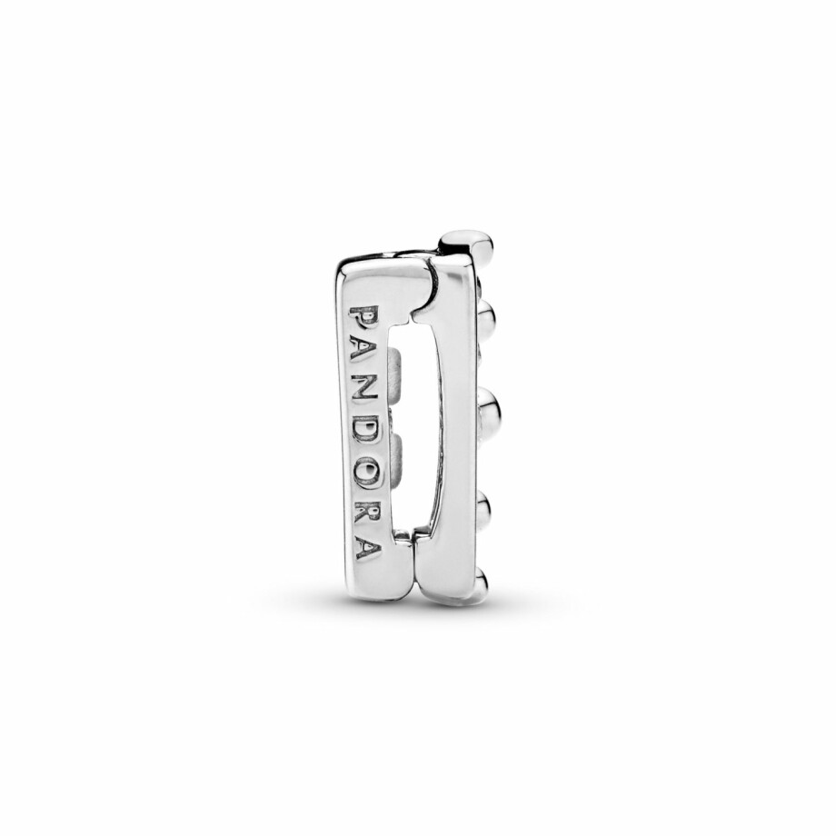 Charm Pandora Reflexions clip couronne en argent, silicone et oxyde de zirconium