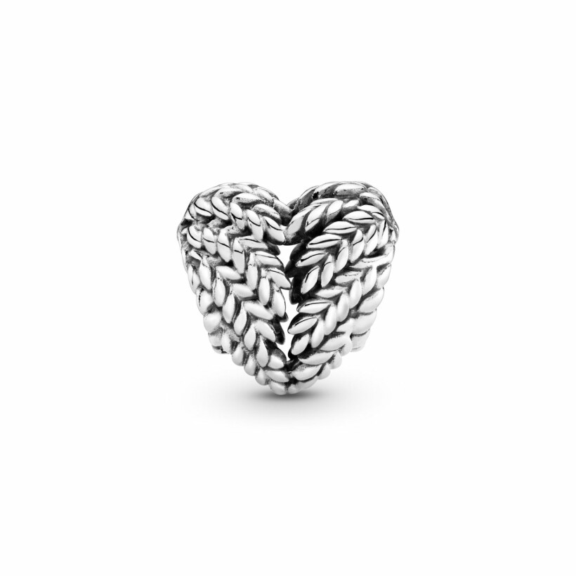 Charm Pandora Garden cœur grains en argent