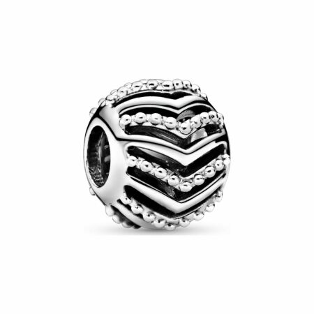 Charm Pandora Wish chevron ajouré en argent