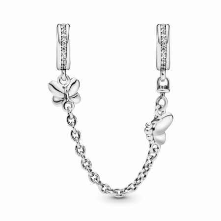 Charm Pandora Garden chaîne de confort papillon en argent et oxyde de zirconium