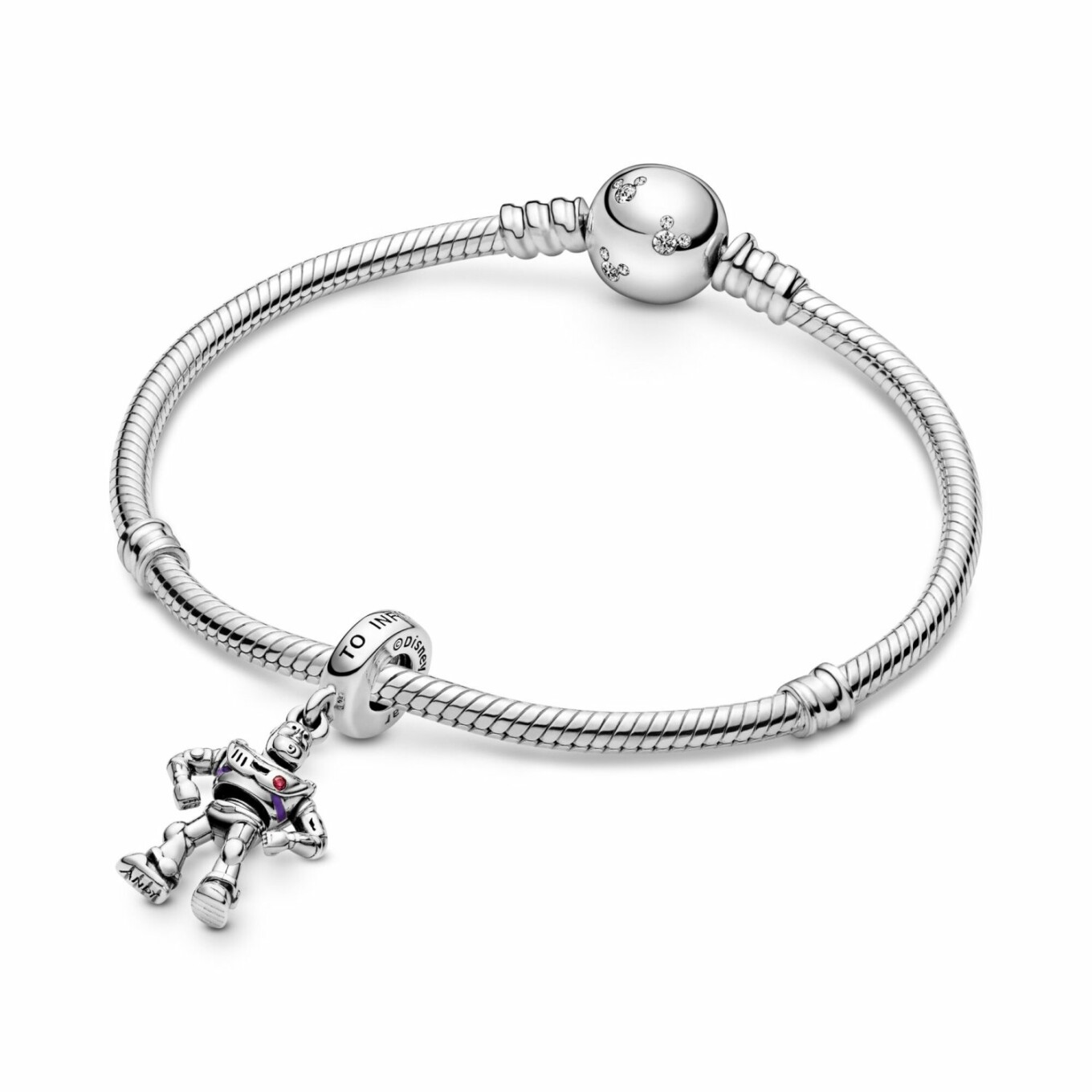 Charm Disney x Pandora Pendant Disney Pixar Toy Story Buzz L'éclair en argent et oxyde de zirconium