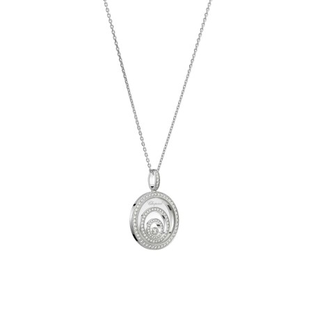 Pendentif Chopard Happy Spirit en or blanc et diamants